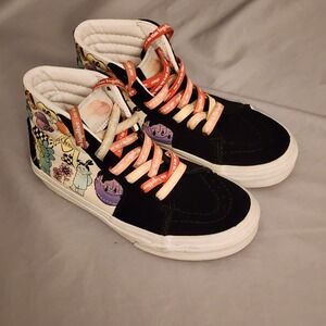 Vans Sk8 Hi Cultivative‎ Care High Top Sneakers Black Colorful Kids Sz 1.5 Youth